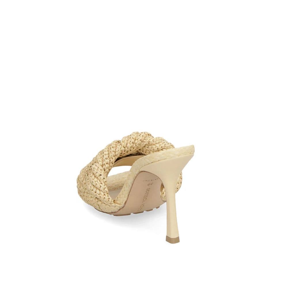 Bottega Veneta Beige Raffia Mules - 3