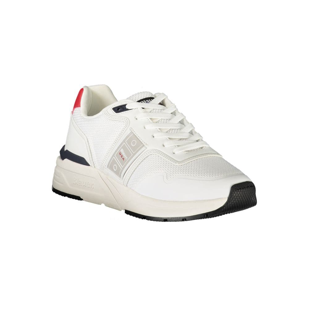 Blauer White Polyester Men's Sneaker - 2