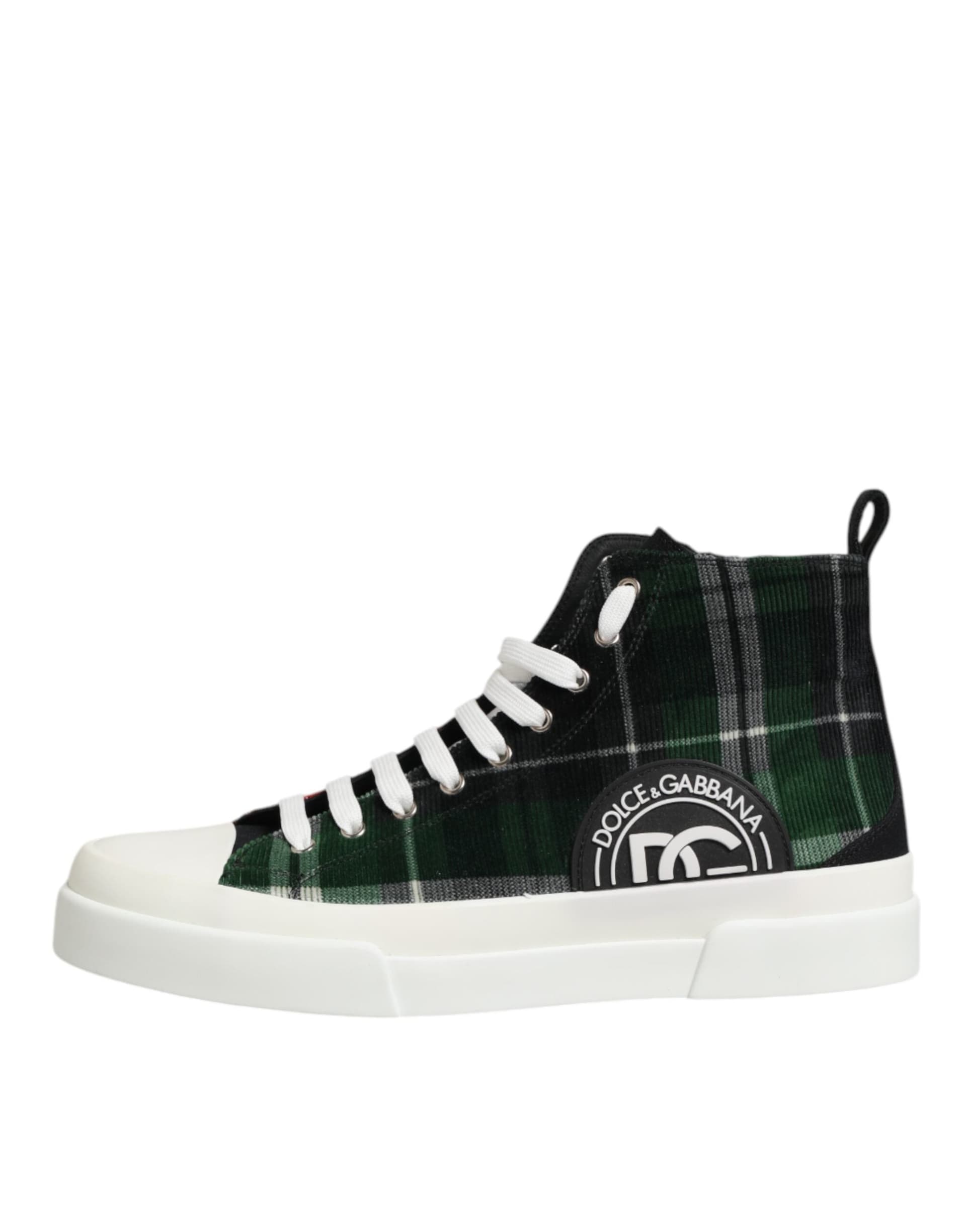 Dolce & Gabbana Multicolor Cotton High Top Men Sneakers Shoes - 5