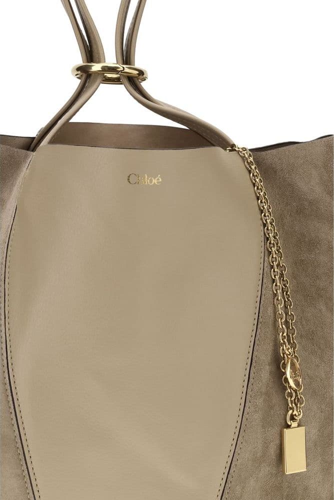 Chloé Beige Calf Leather Bos Taurus Shoulder Bag - 4