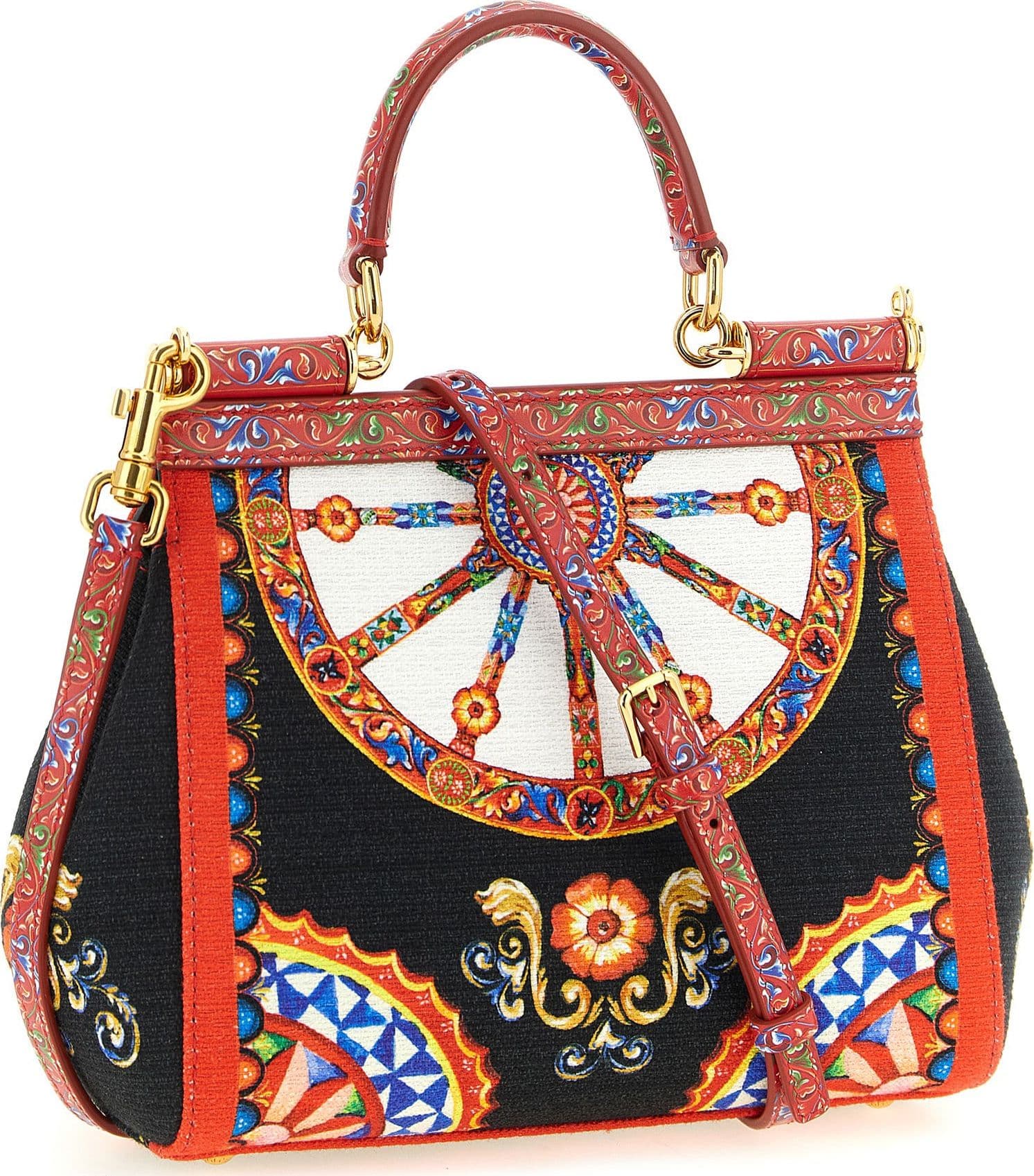 Dolce & Gabbana Multicolor Cotton Handbag - 2