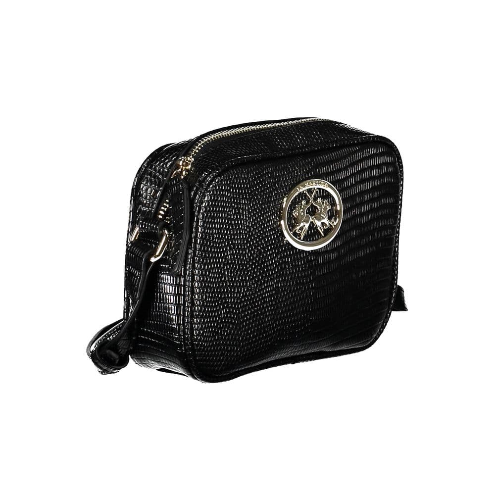 La Martina Black Polyurethane Women Handbag - 3