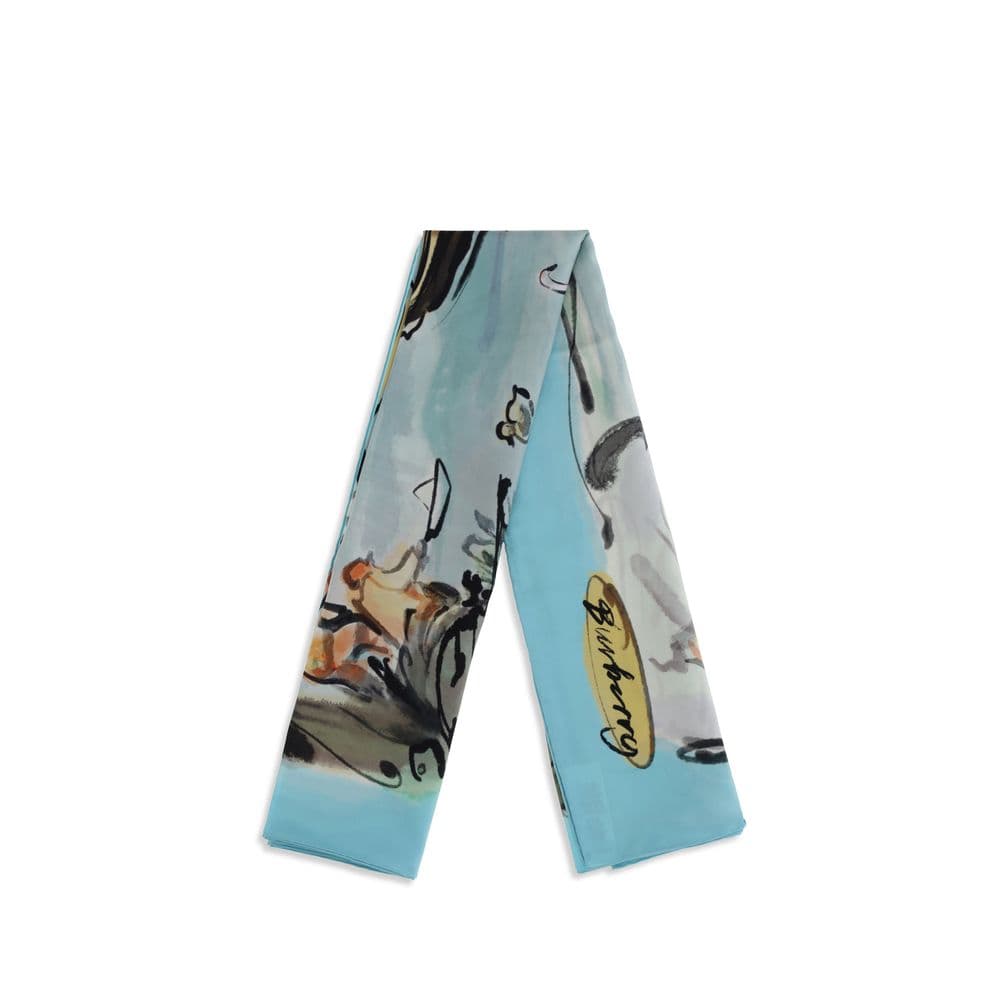 Burberry Multicolor Silk Scarf - 2
