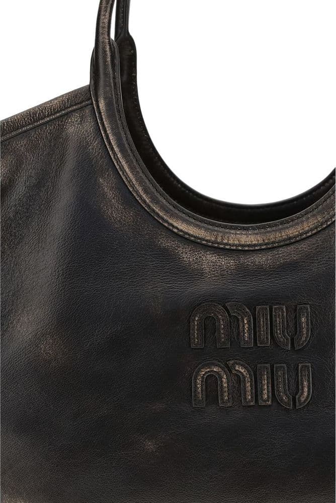 Miu Miu Brown Calf Leather Bos Taurus Shoulder Bag - 4