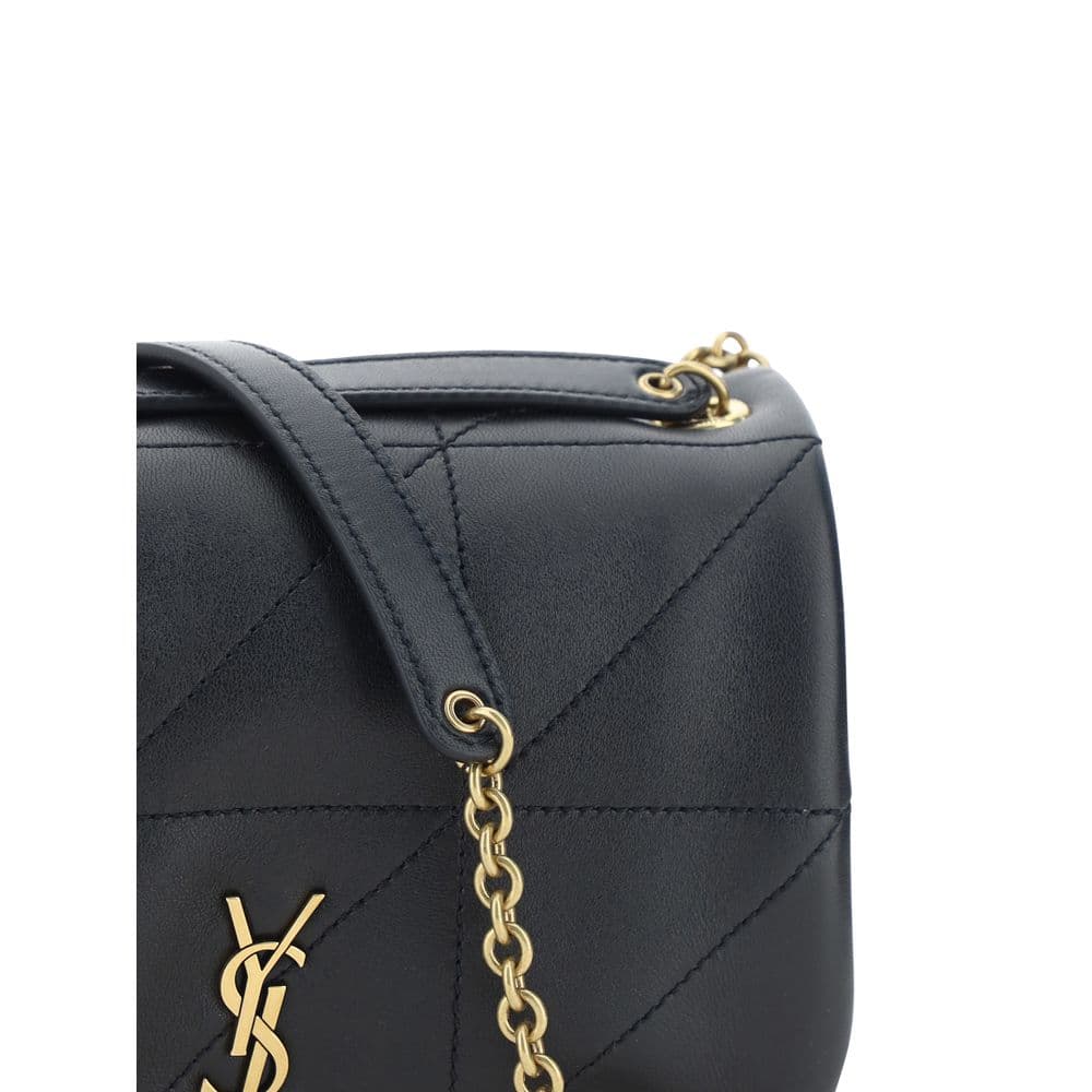 Saint Laurent Black Lamb Ovis Aries Aries Shoulder Bag - 4