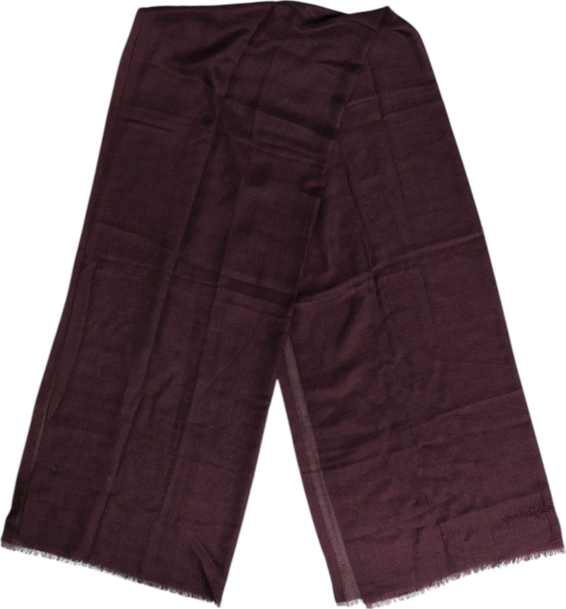 Dolce & Gabbana Maroon Cashmere Neck Warmer Wrap Shawl Scarf - 4