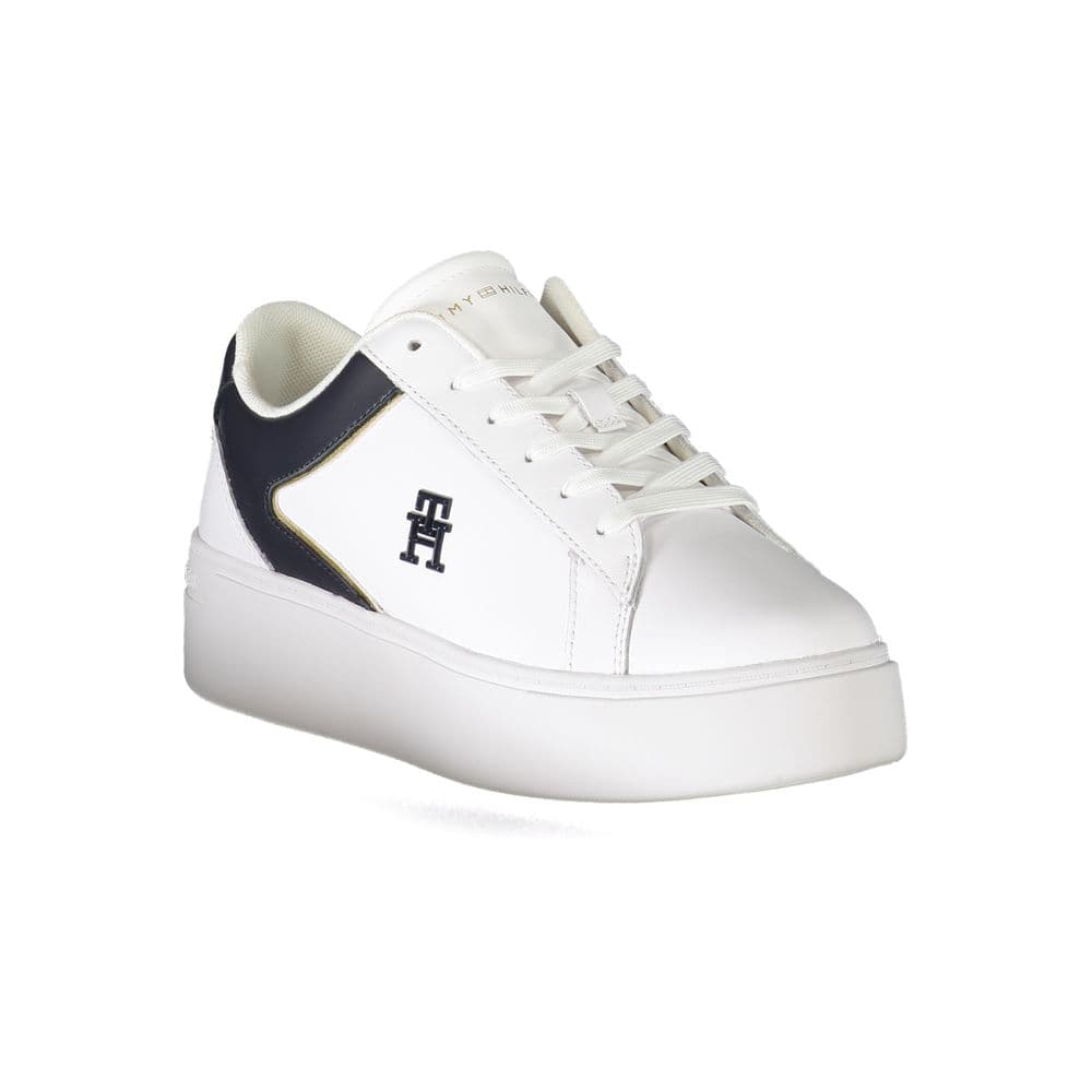 Tommy Hilfiger Bianco Polyurethane Women Sneaker - 2