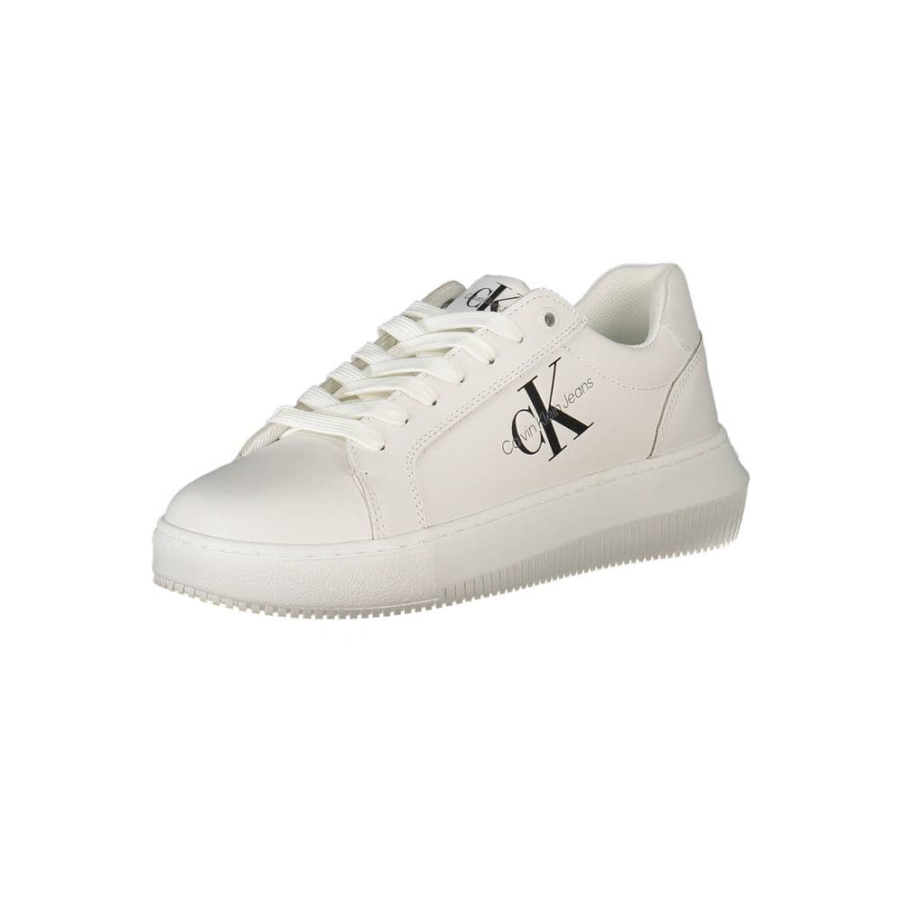Calvin Klein White Polyester Women Sneaker - 3
