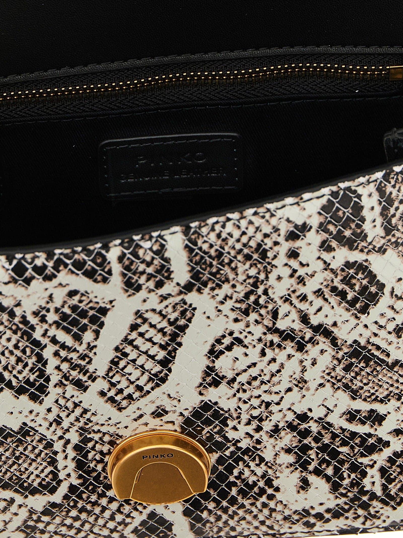 PINKO Gray Calfskin Handbag - 4