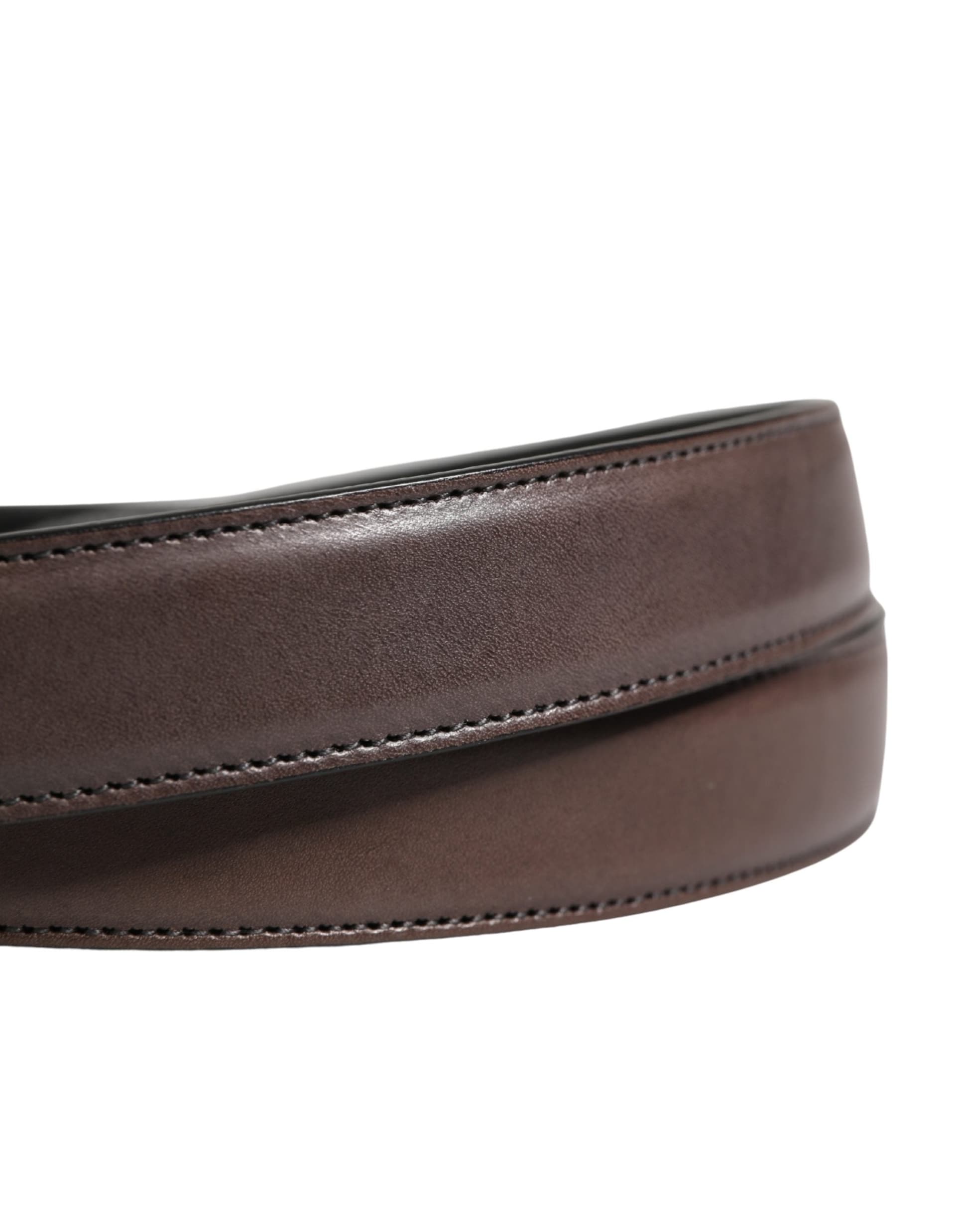 Dolce & Gabbana Men Brown Classic Leather Metal Buckle Belt - 5