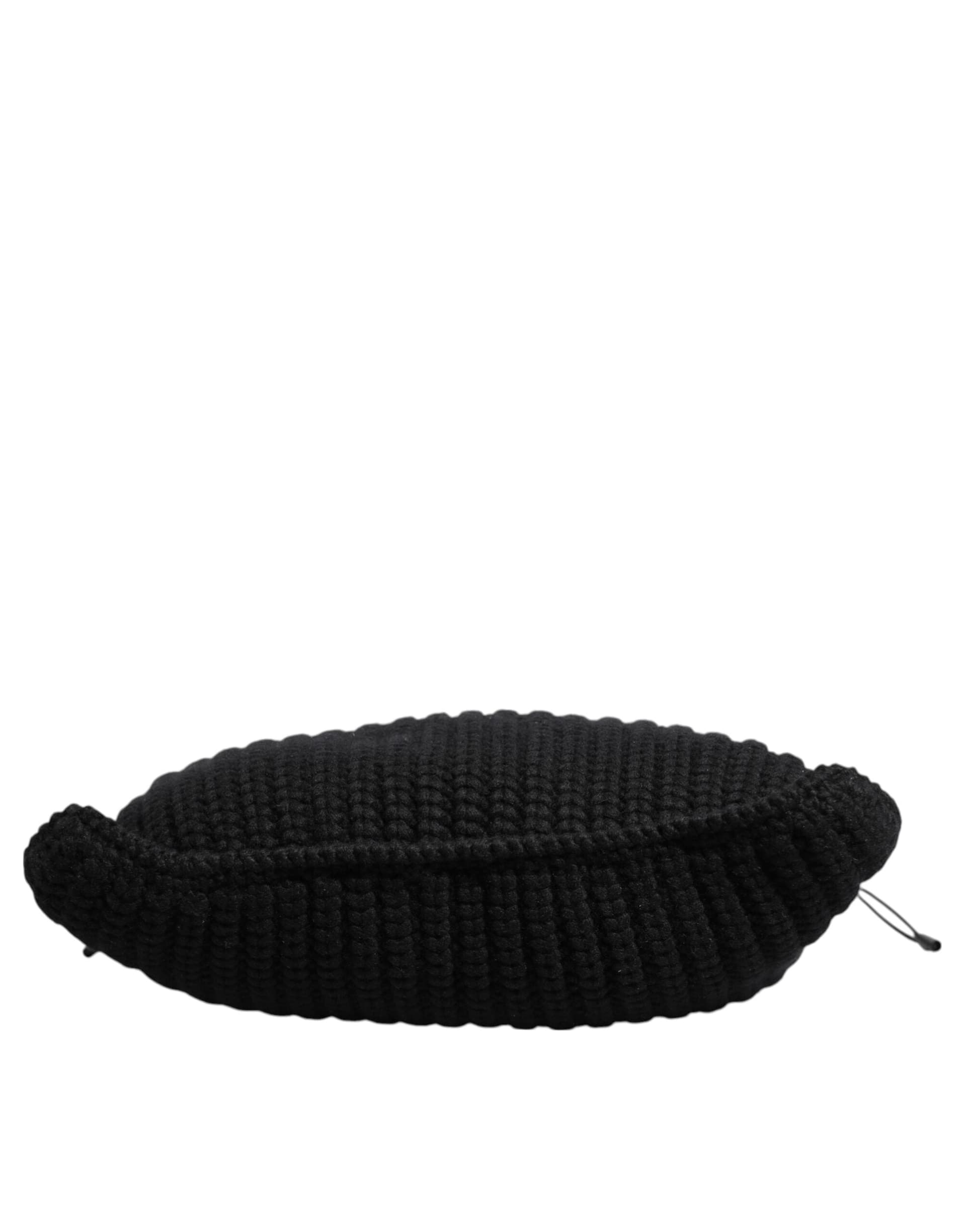 Dolce & Gabbana Black Cashmere Knitted Leather Shoulder Women Borse Bag - 5