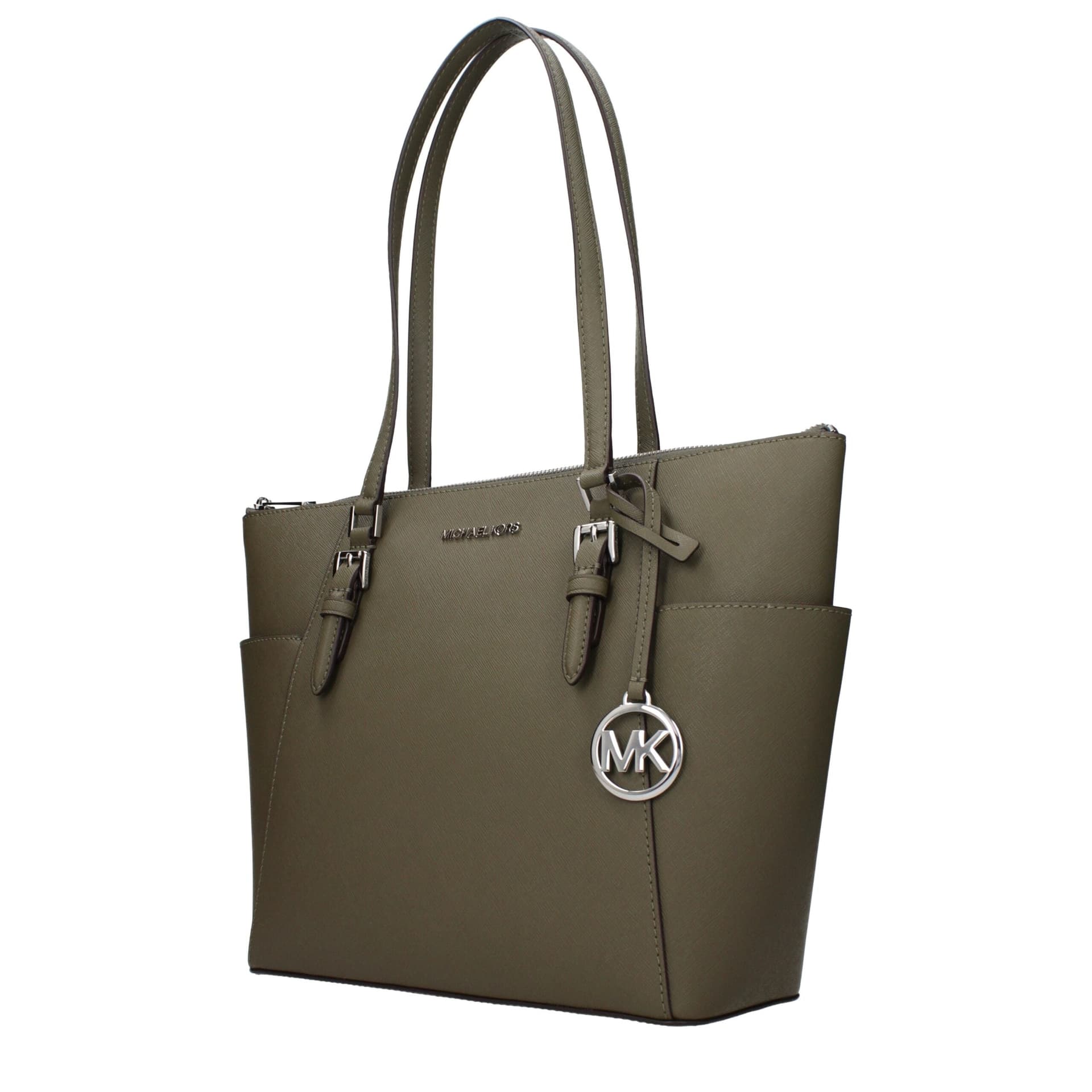 Michael Kors Green Leather Shoulder Bag - 2