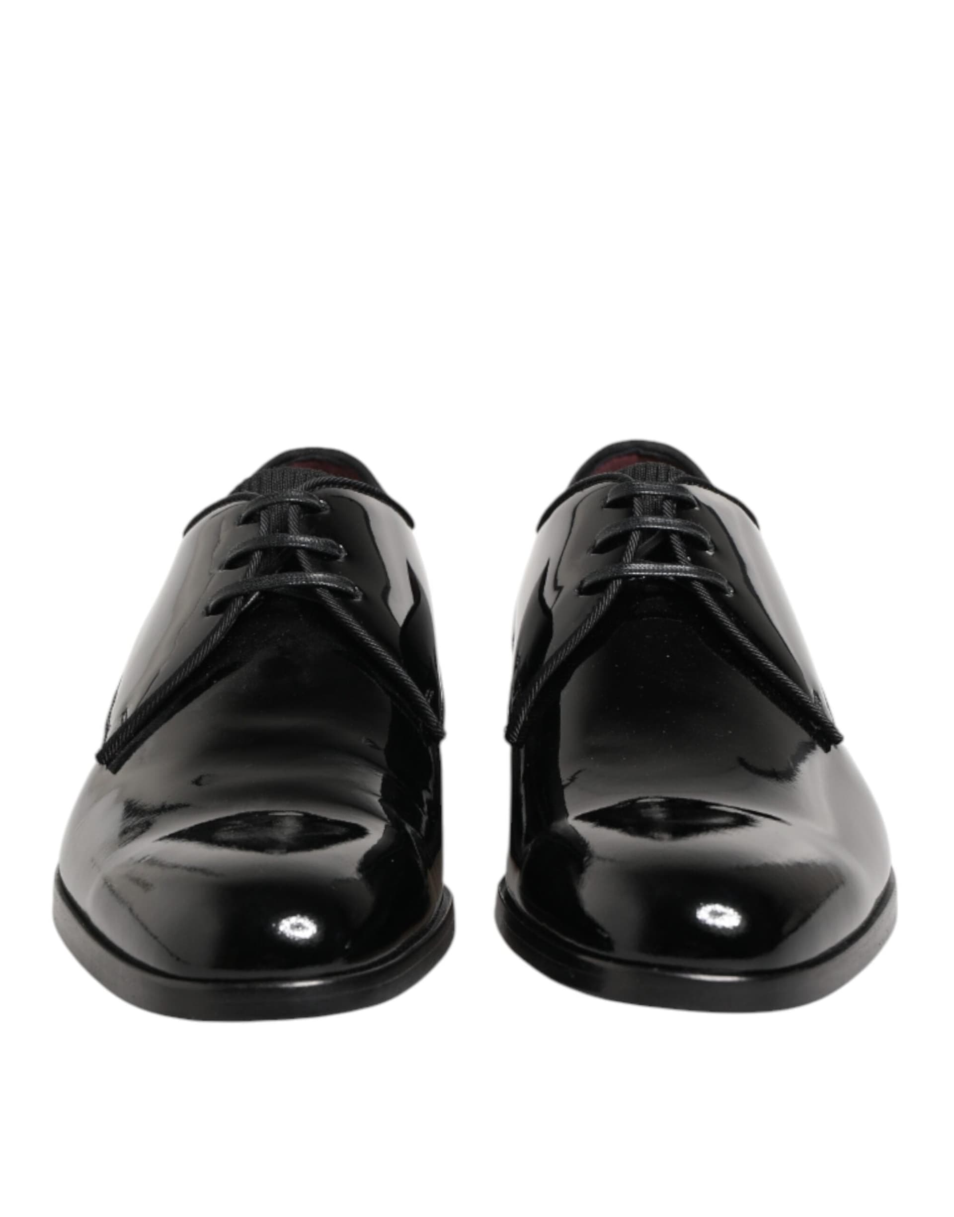 Dolce & Gabbana Black Calfskin Leather Derby Dress Shoes - 2