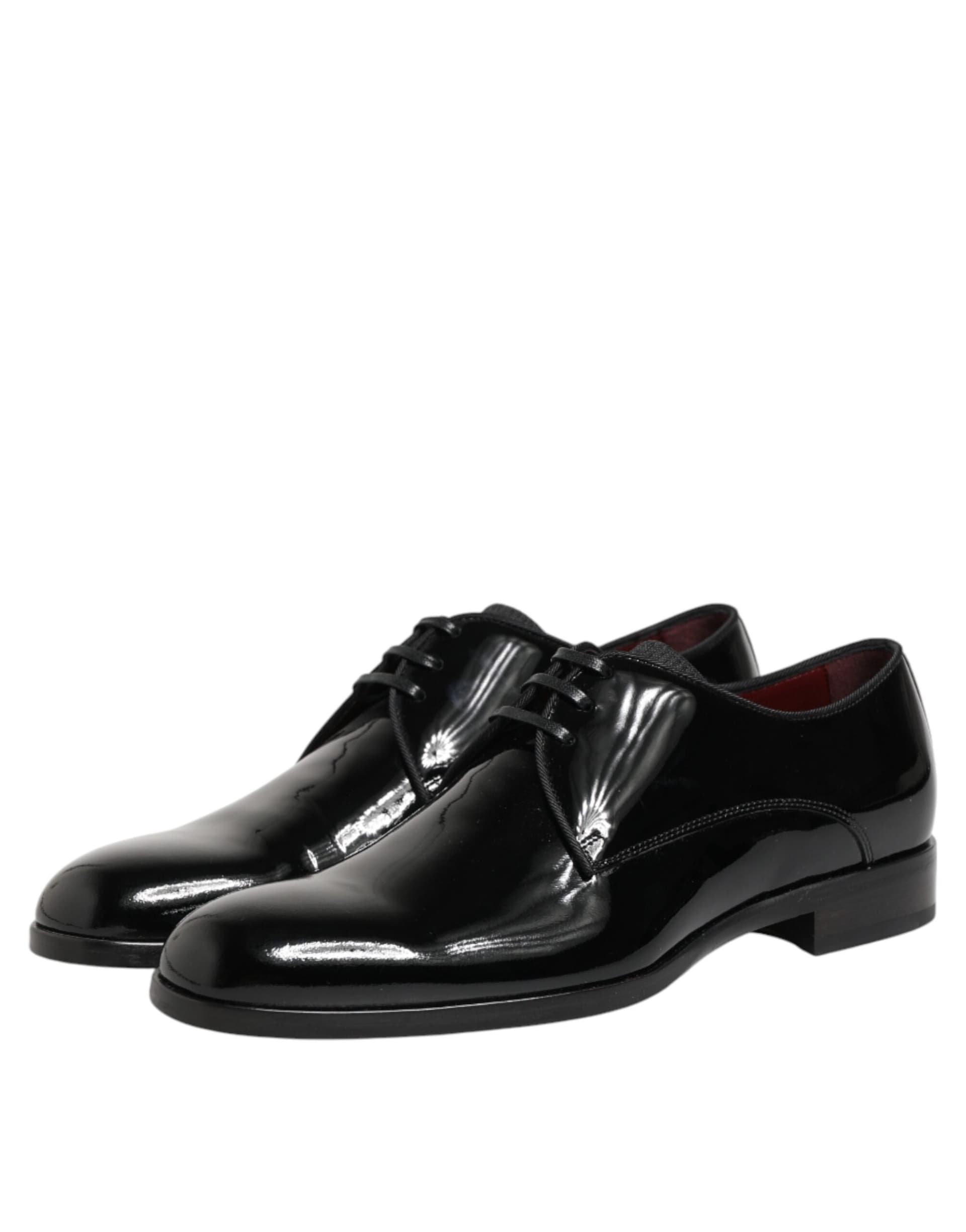 Dolce & Gabbana Black Calfskin Leather Derby Dress Shoes - 3