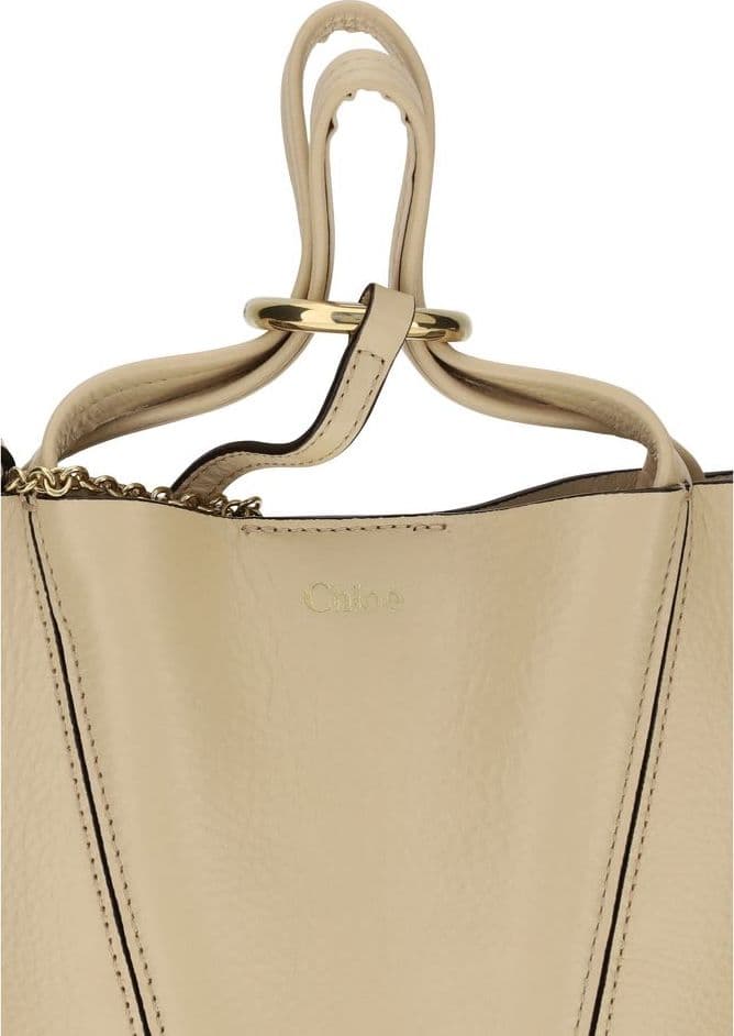 Chloé Beige Calf Leather Bos Taurus Shoulder Bag - 4