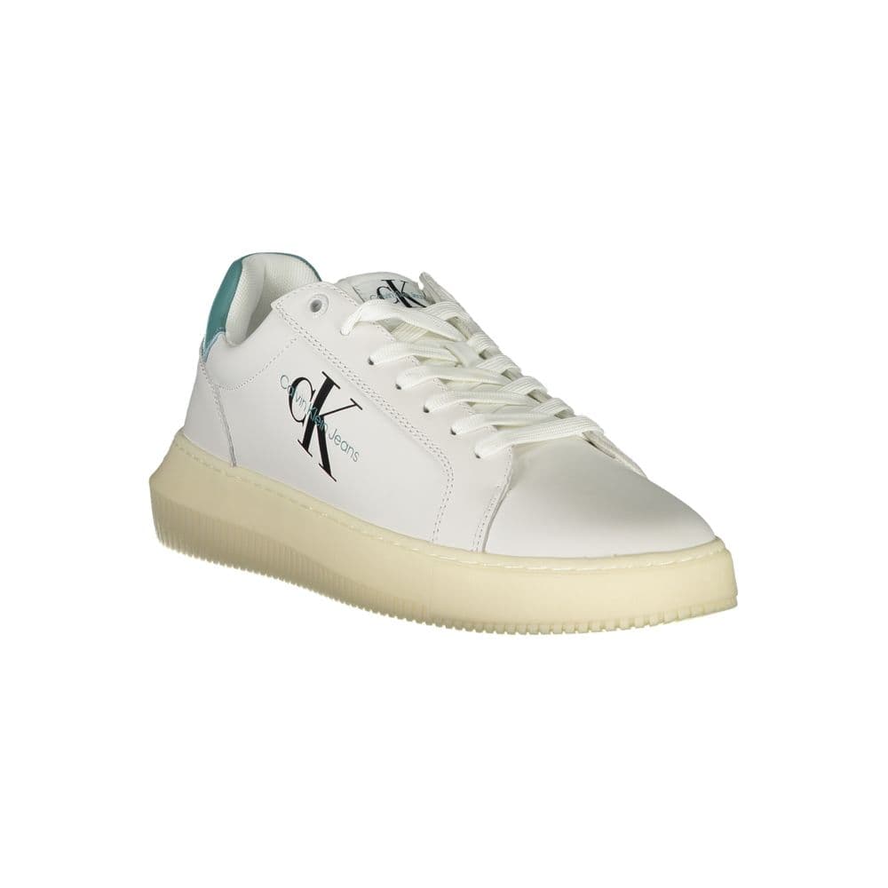 Calvin Klein White Leather Men's Sneaker - 2