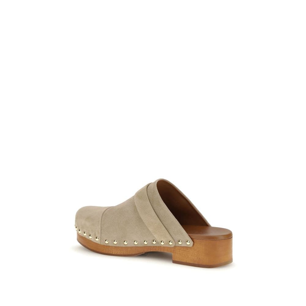 Chloé Beige Calf Leather Bos Taurus Clogs - 3