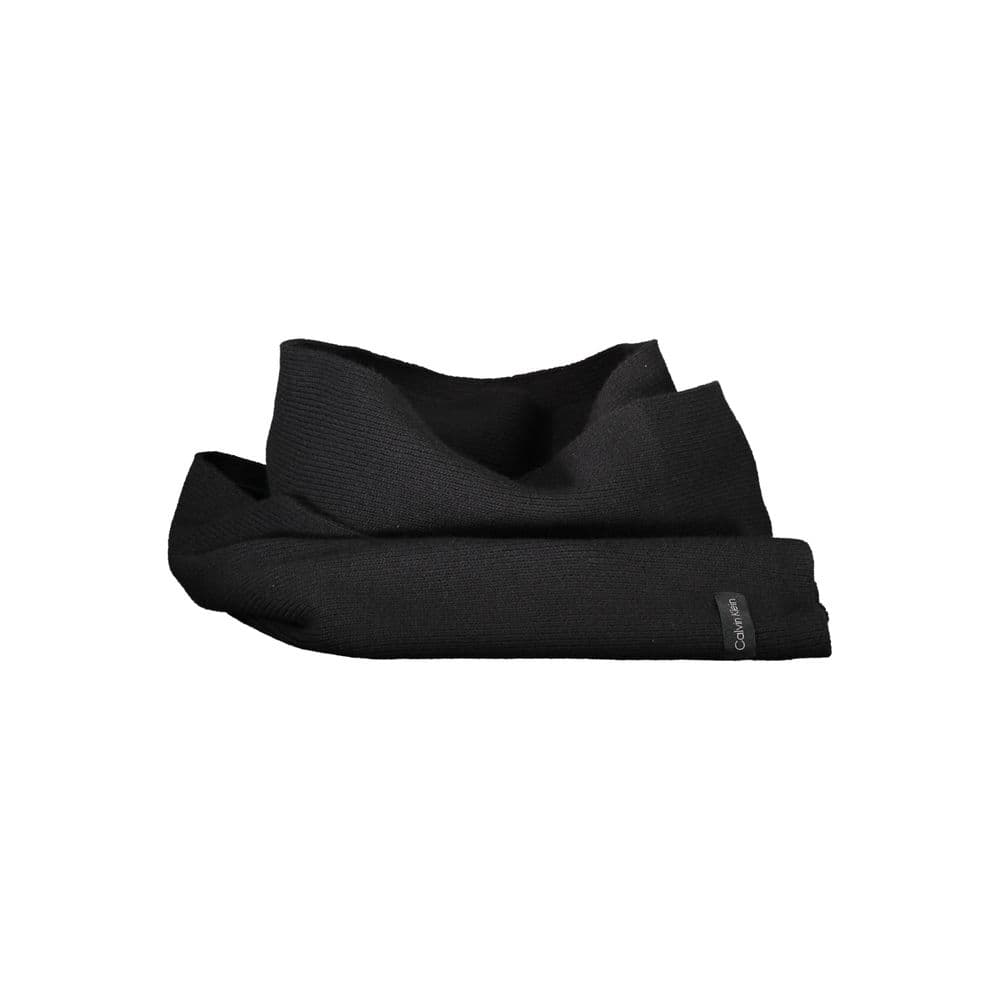 Calvin Klein Black Cotton Women Scarf - 2