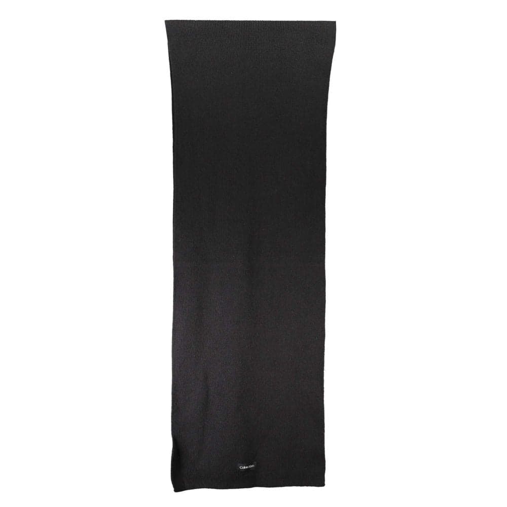 Calvin Klein Black Cotton Women Scarf - 3