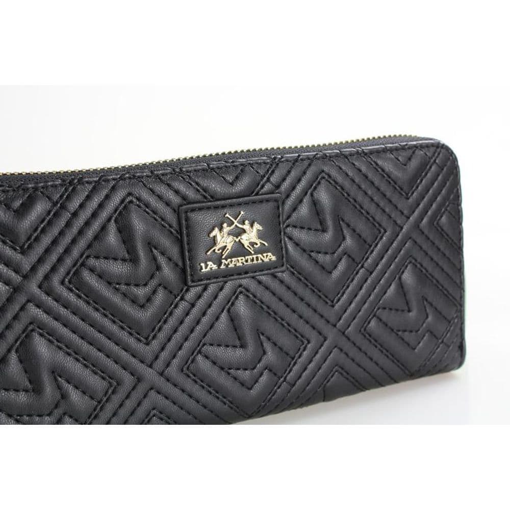 La Martina Black Polyethylene Wallet - 3