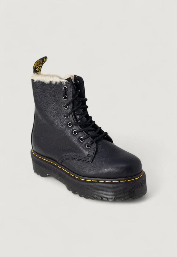 Dr. Martens Black Leather Lace-Up Boots - 3