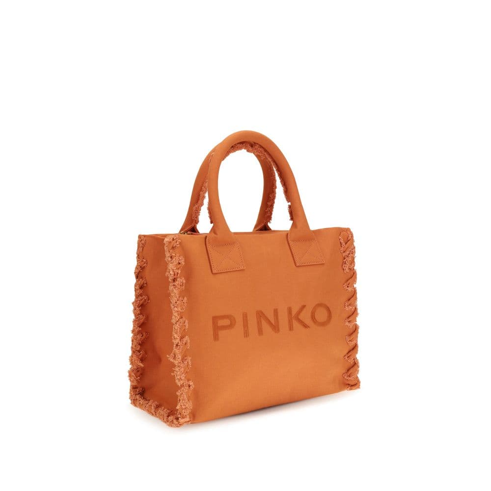 PINKO Orange Cotton Shoulder Bag - 2