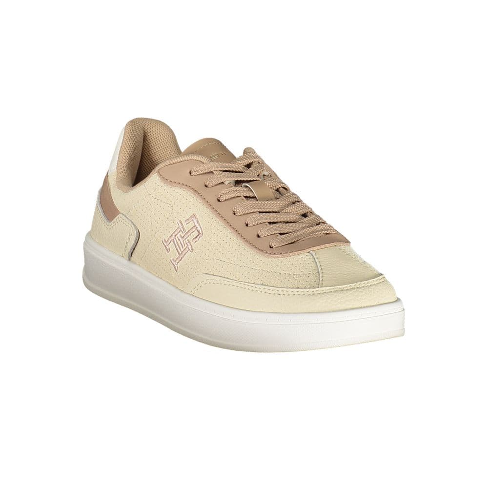 Tommy Hilfiger Beige Polyurethane Women Sneaker - 2