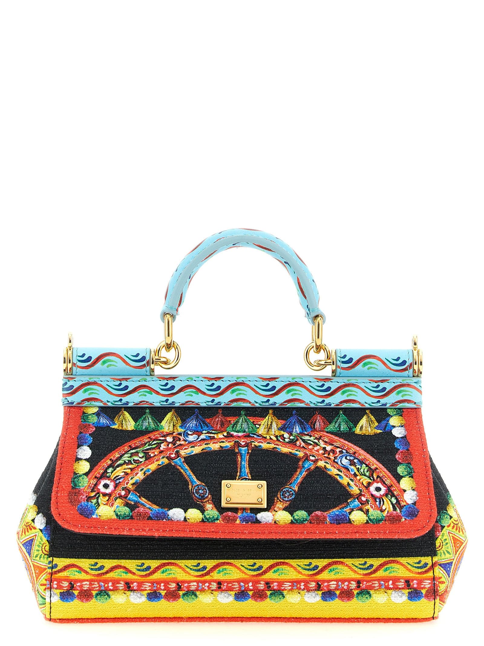 Dolce & Gabbana Multicolor Cotton Handbag
