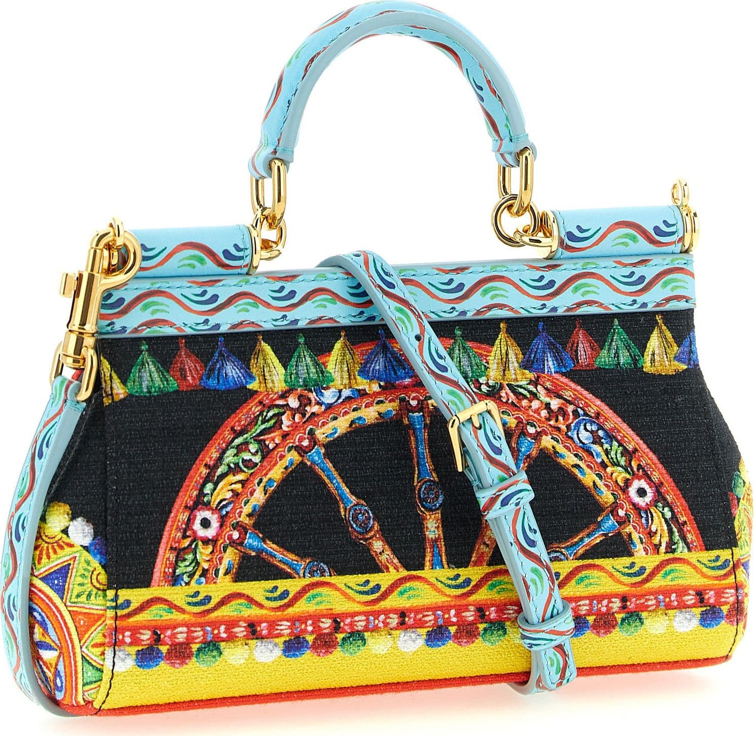 Dolce & Gabbana Multicolor Cotton Handbag - 2