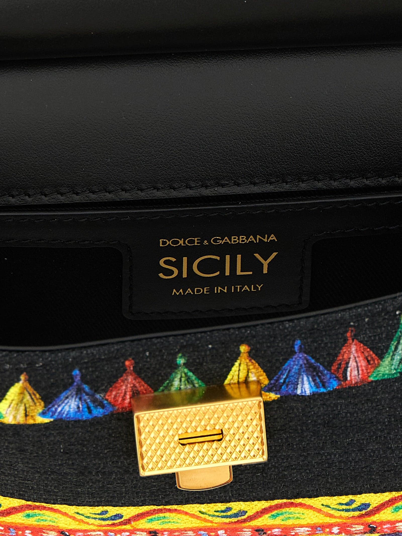 Dolce & Gabbana Multicolor Cotton Handbag - 4