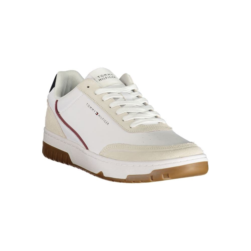 Tommy Hilfiger White Polyurethane Men's Sneaker - 2