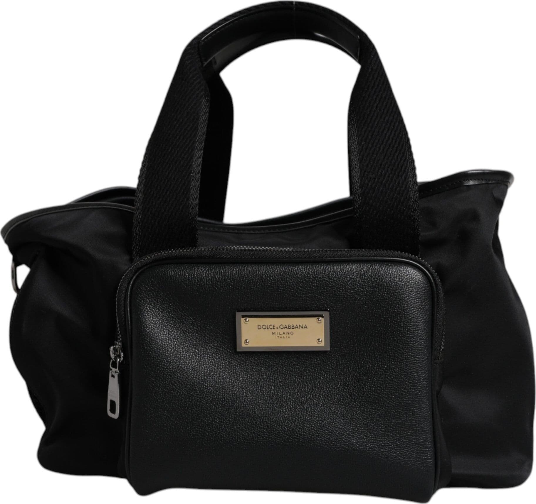 Dolce & Gabbana Black Shoulder Strap Pet Carry Logo Plaque Bag - 2