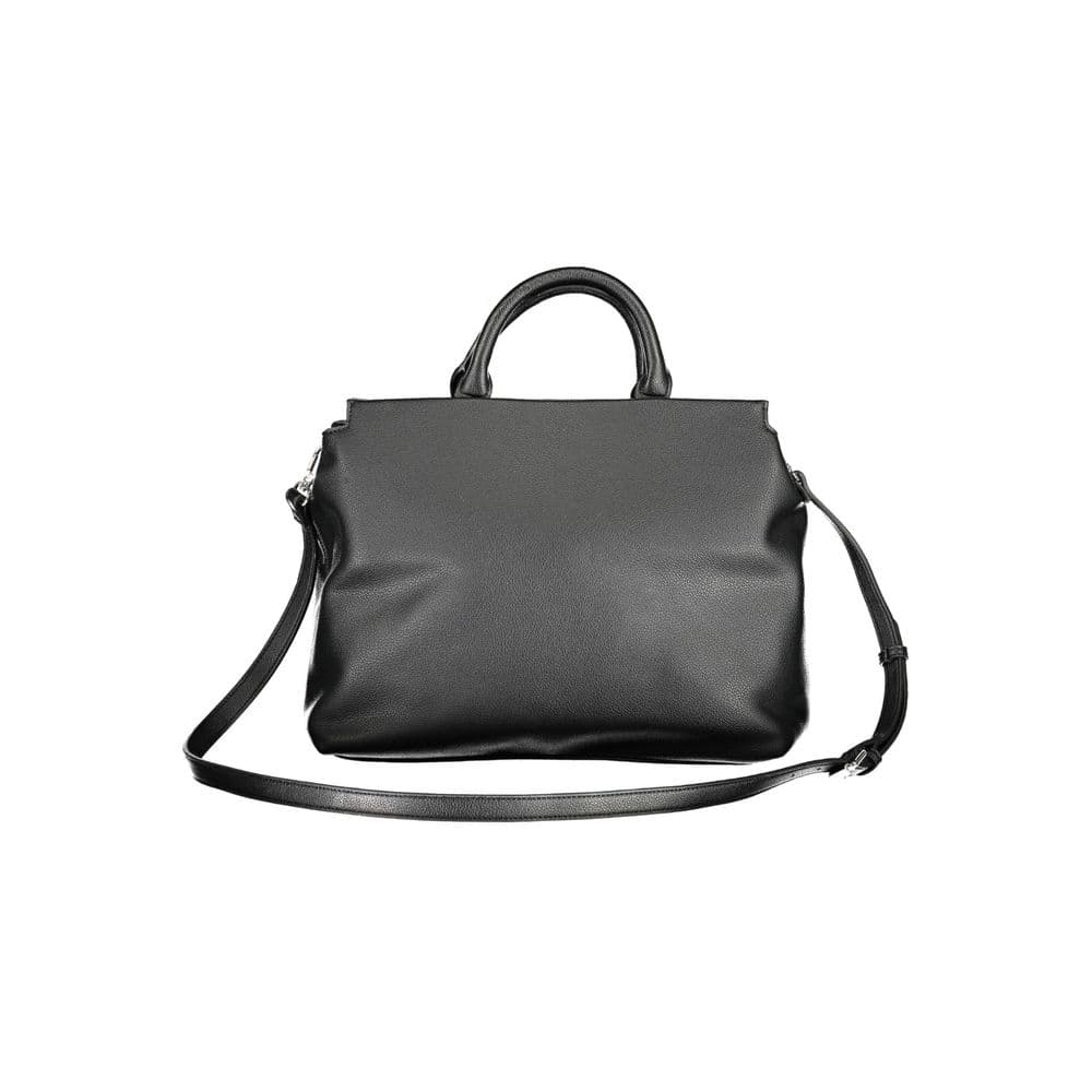 BYBLOS Black Polyurethane Women Handbag - 2