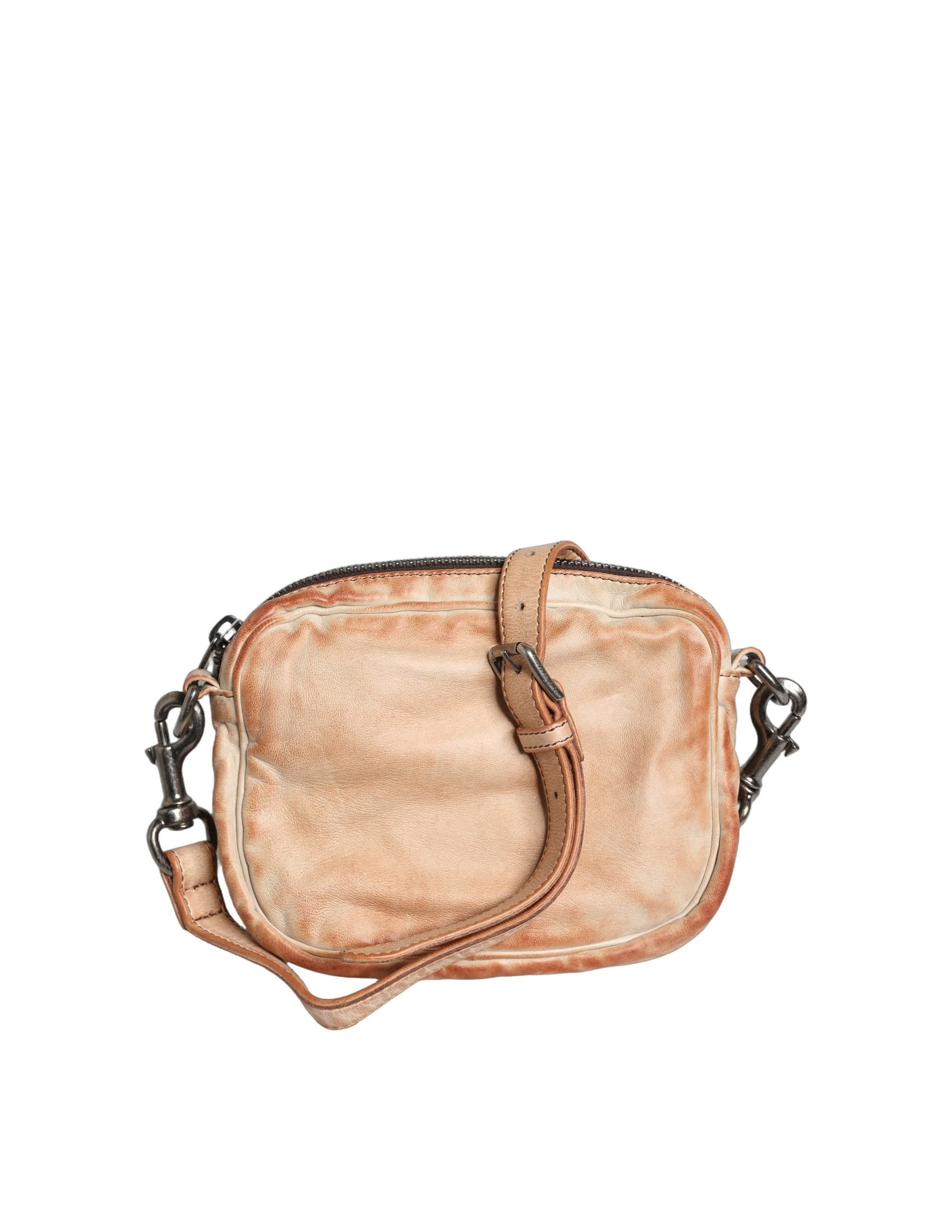Dolce & Gabbana Beige Vintage Leather Logo Plaque Shoulder Borse Men Bag - 2