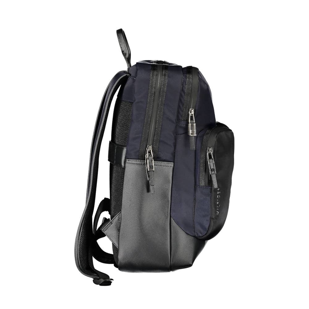 Tommy Hilfiger Blue Polyurethane Men's Backpack - 3