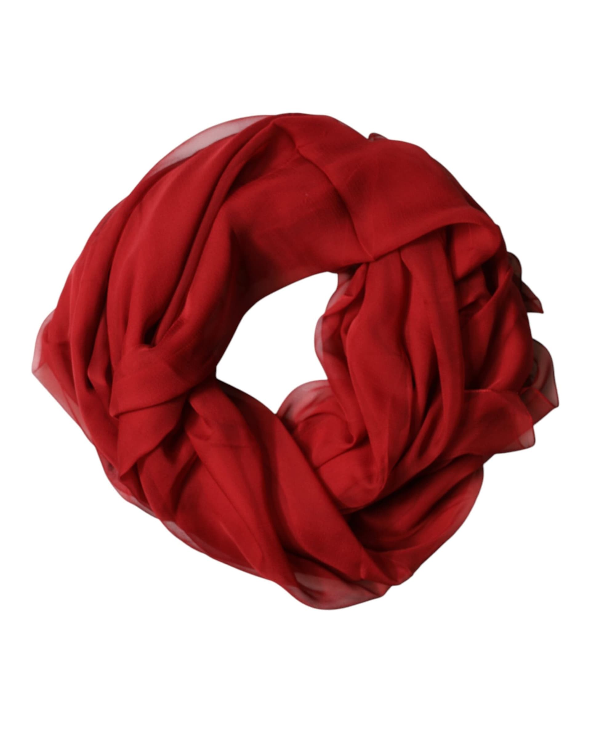 Dolce & Gabbana Red Stole Silk Neck Wrap Shawl Men Scarf - 2