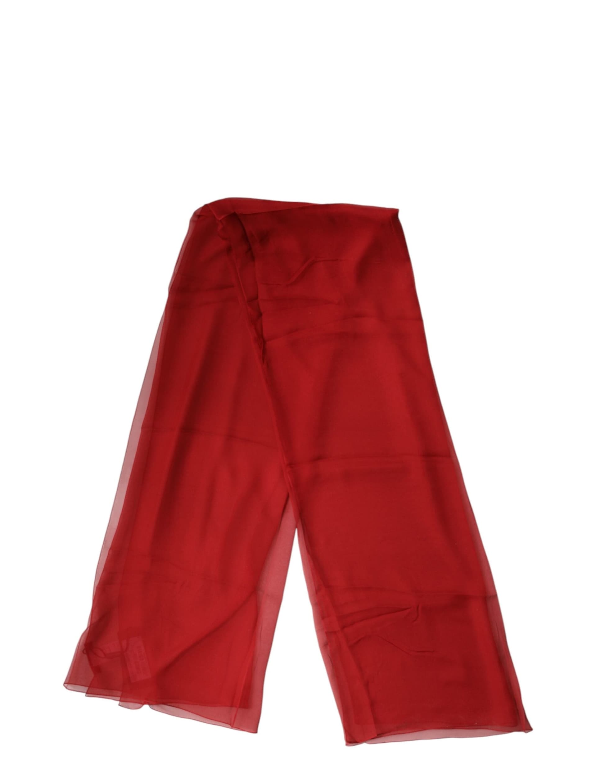 Dolce & Gabbana Red Stole Silk Neck Wrap Shawl Men Scarf - 3