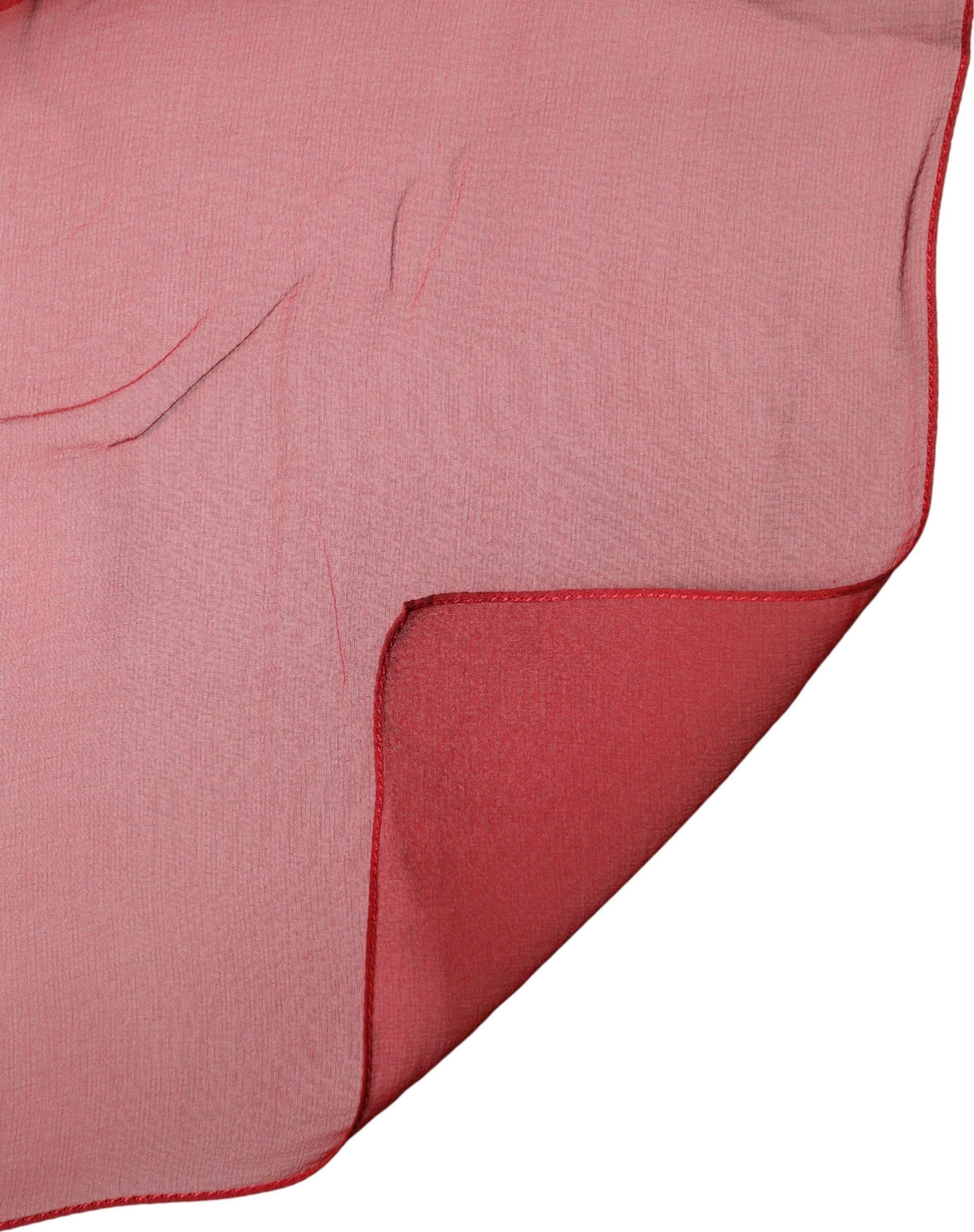 Dolce & Gabbana Red Stole Silk Neck Wrap Shawl Men Scarf - 4
