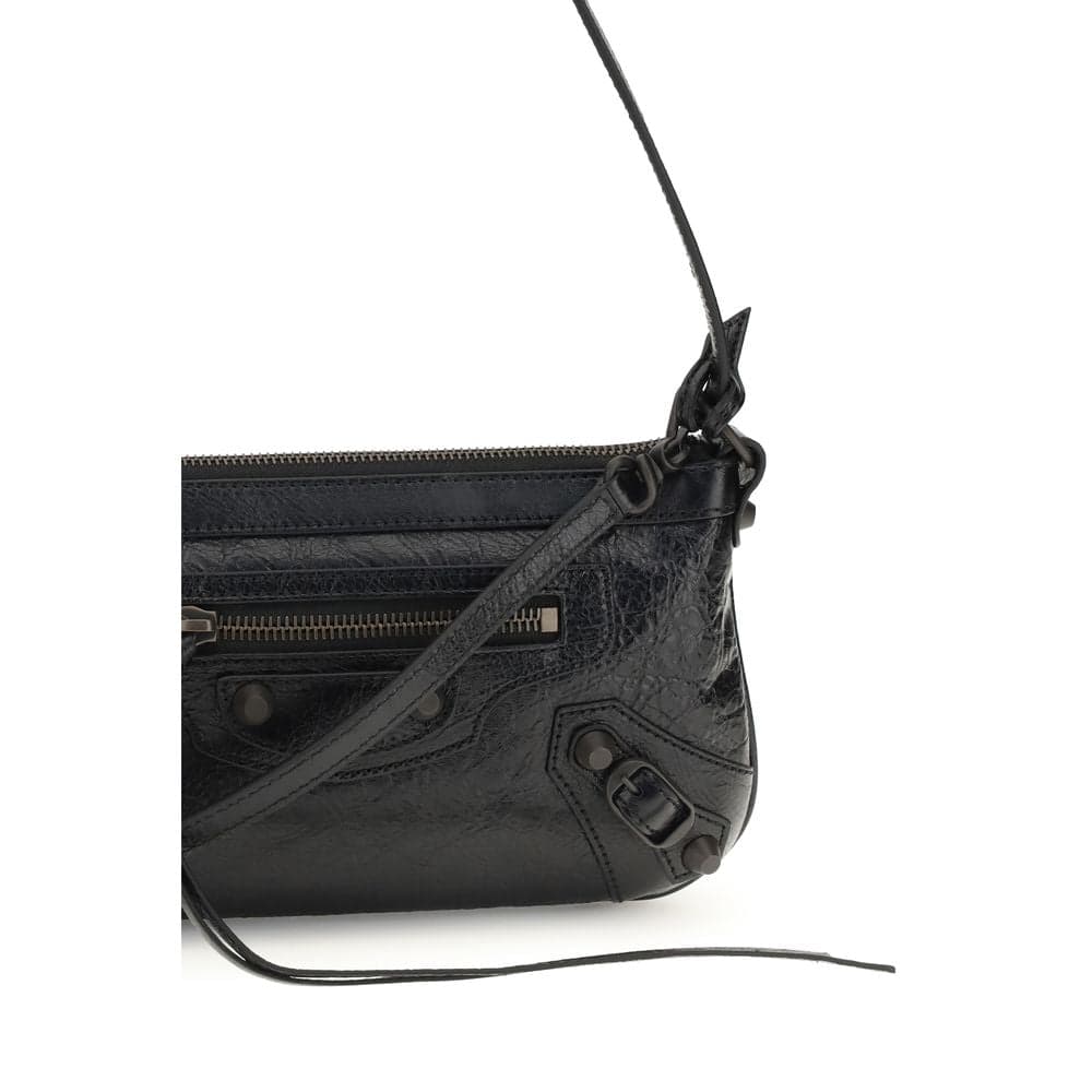 Balenciaga Black Lamb Ovis Aries Aries Shoulder Bag - 4