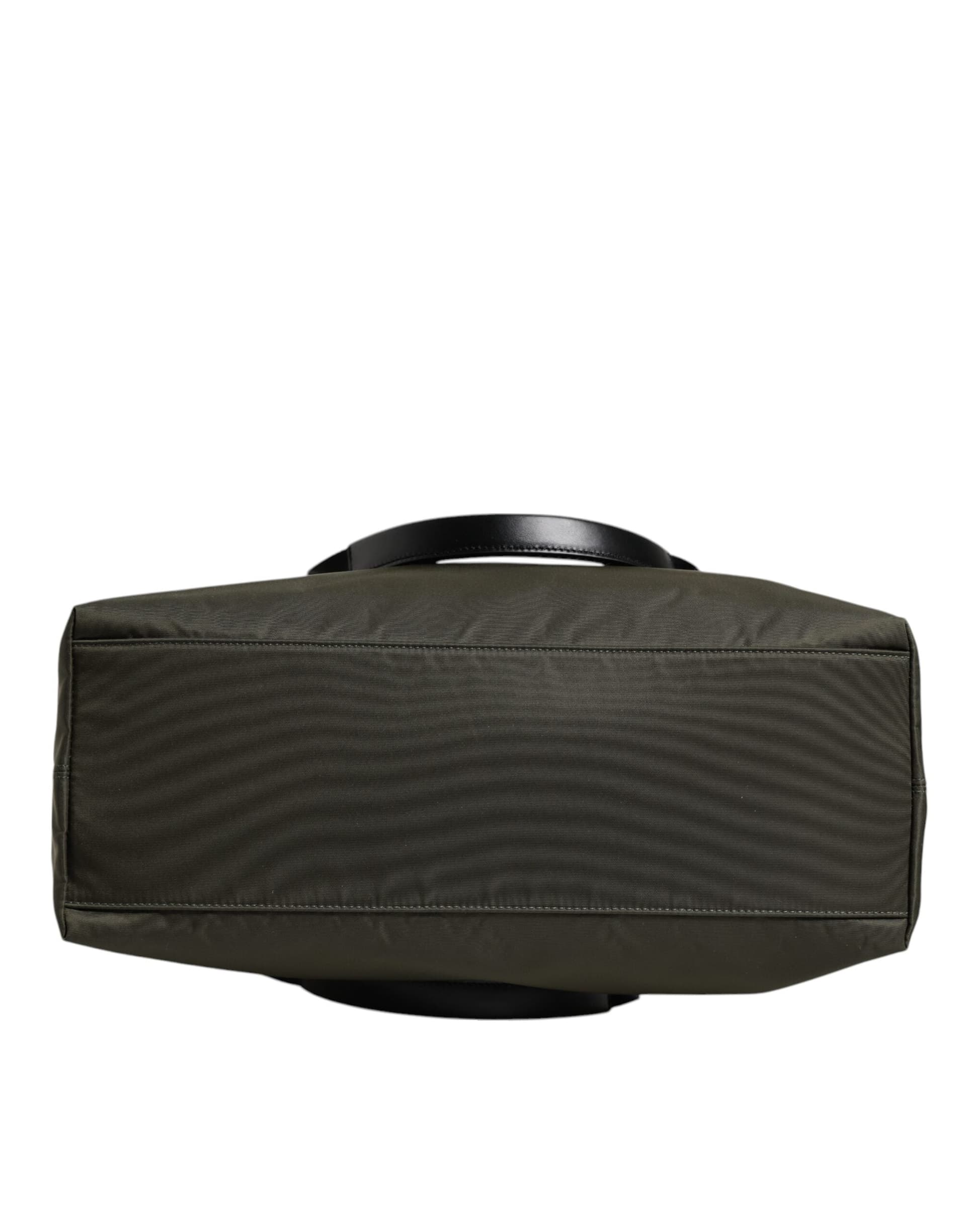 Dolce & Gabbana Military Green Nylon Shoulder Strap Tote Bag - 6