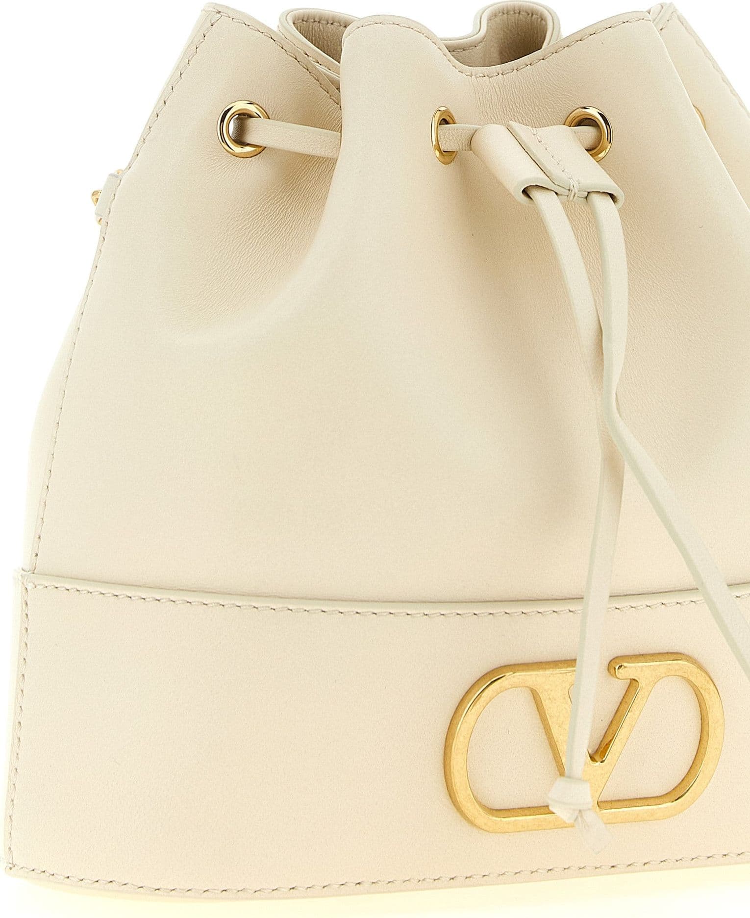 Valentino Garavani White Lamb Leather Crossbody Bag - 3