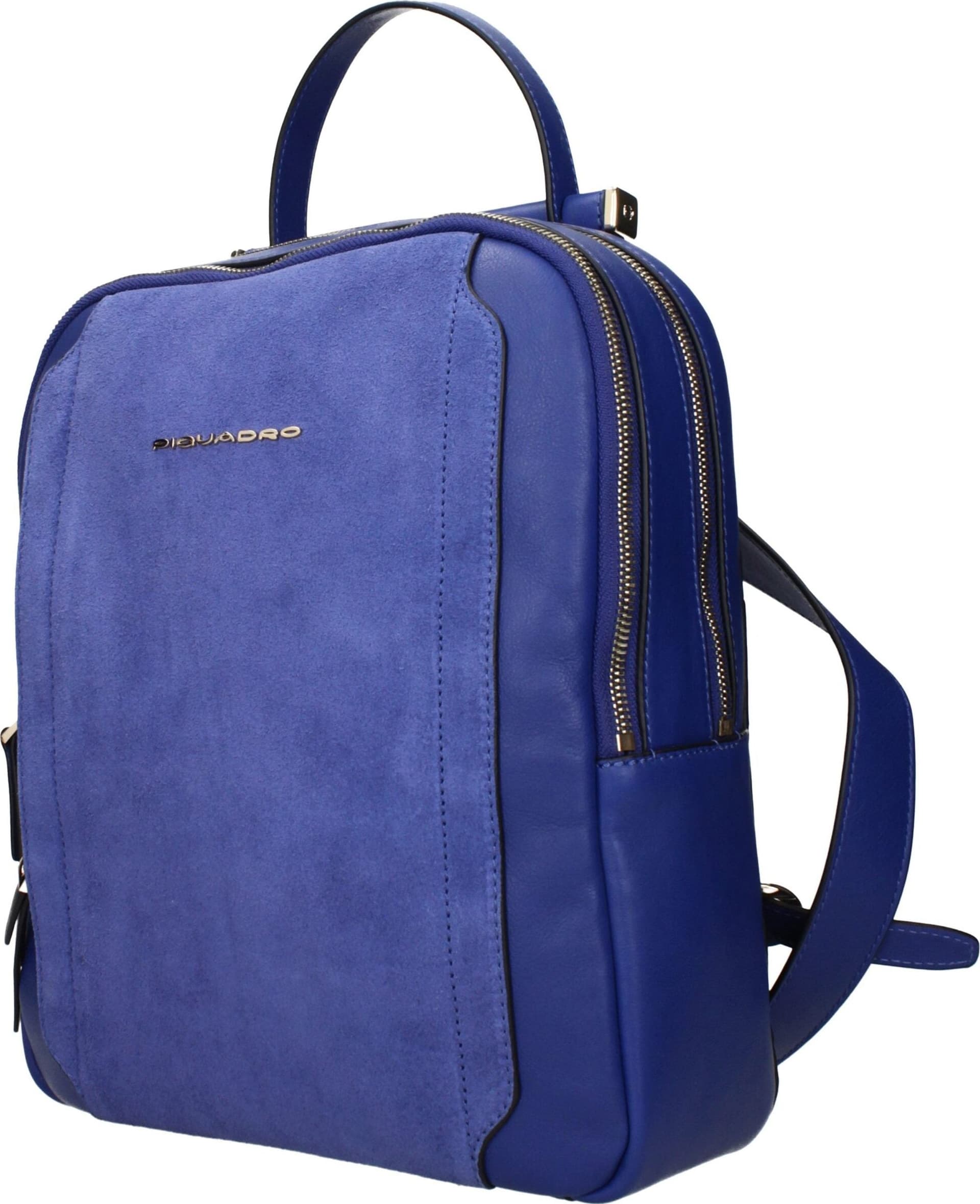 Piquadro Blue Leather Backpack - 2