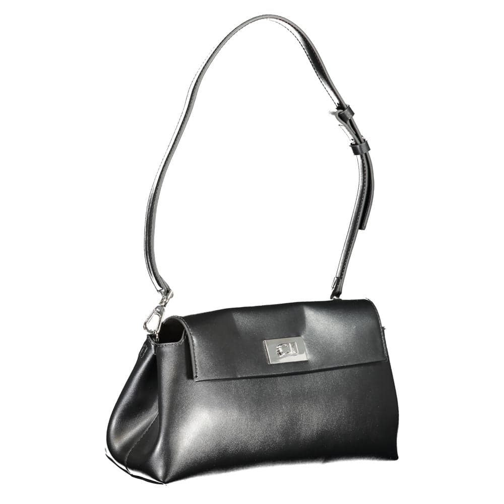 Calvin Klein Nero Polyurethane Women Shoulder Bag - 3
