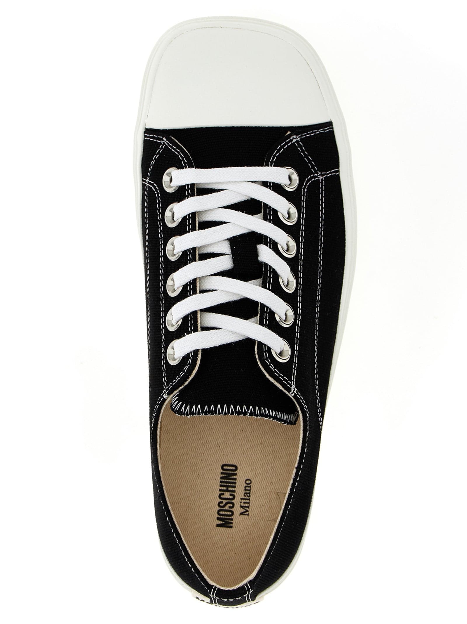Moschino Bicolor Cotton Sneakers - 4
