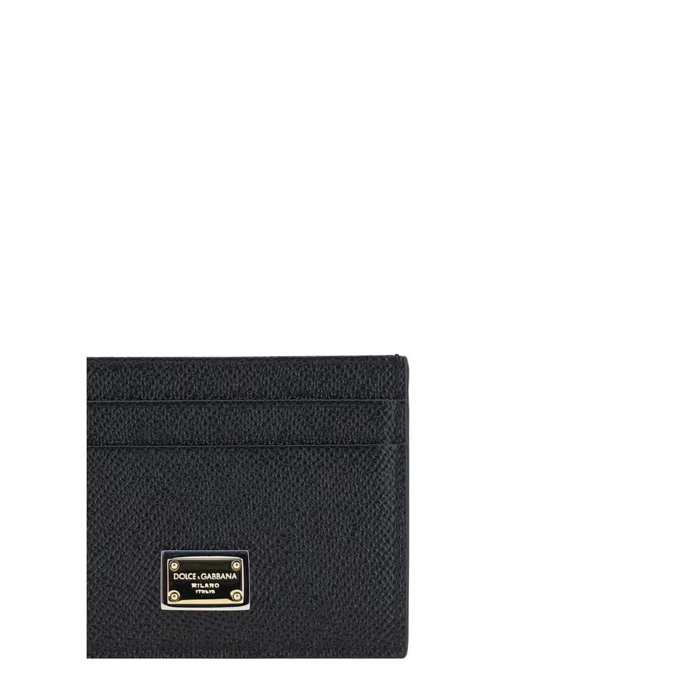 Dolce & Gabbana Black Calf Leather Bos Taurus Wallet - 3