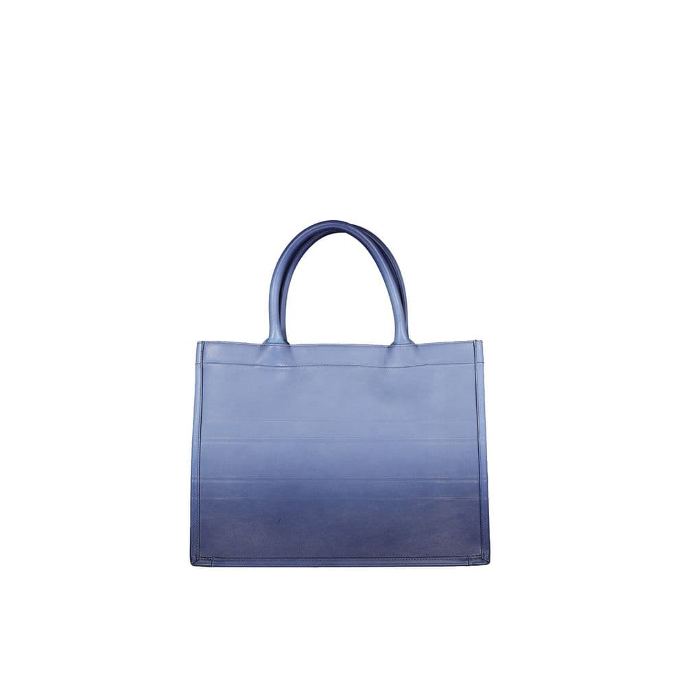 Dior Blue Calfskin Tote Bag - 3