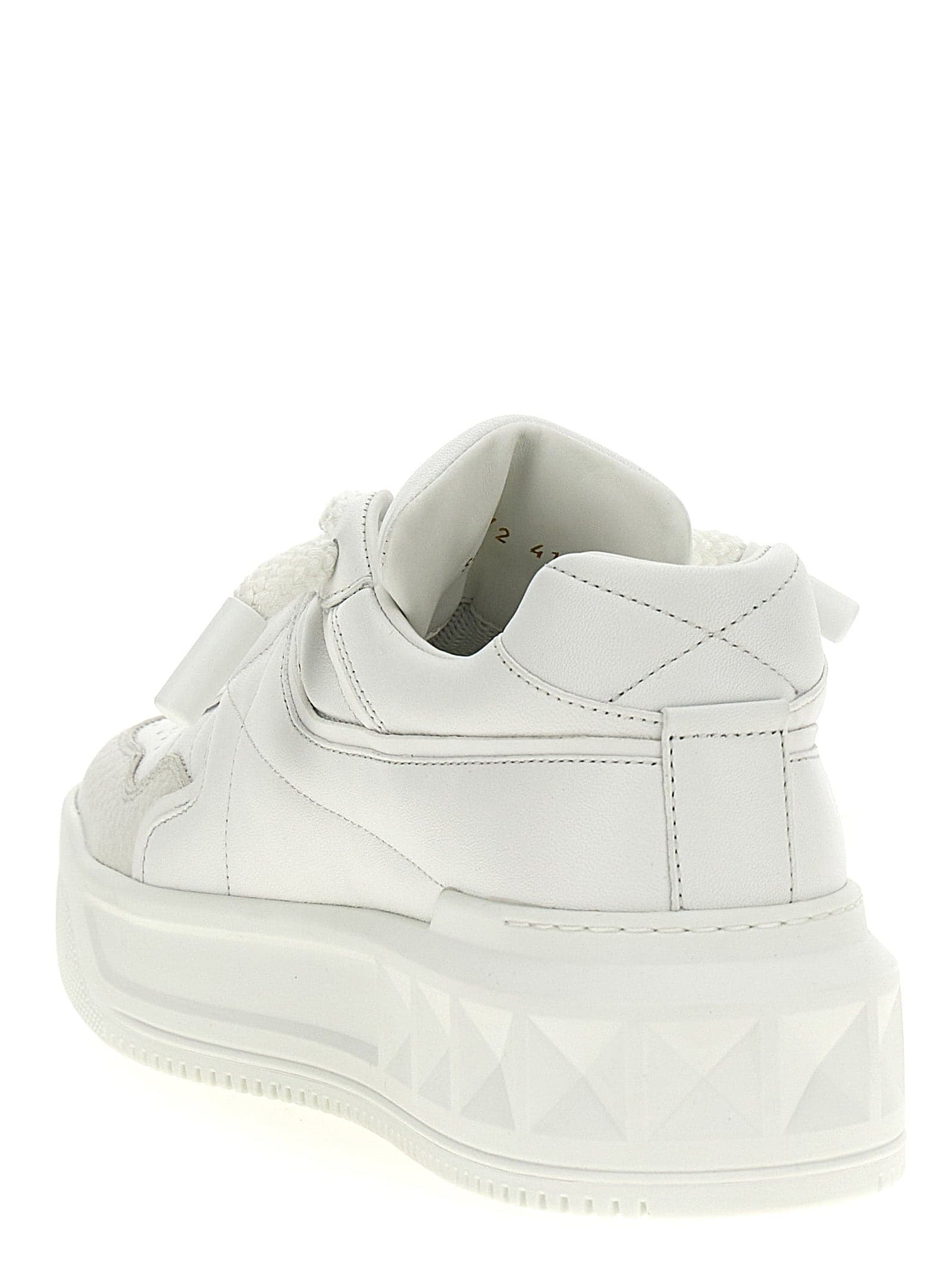 Valentino Garavani White Calfskin Chunky Sneakers - 3
