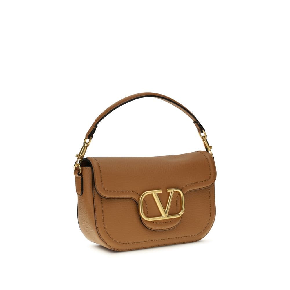 Valentino Garavani Beige Calf Leather Bos Taurus Shoulder Bag - 2