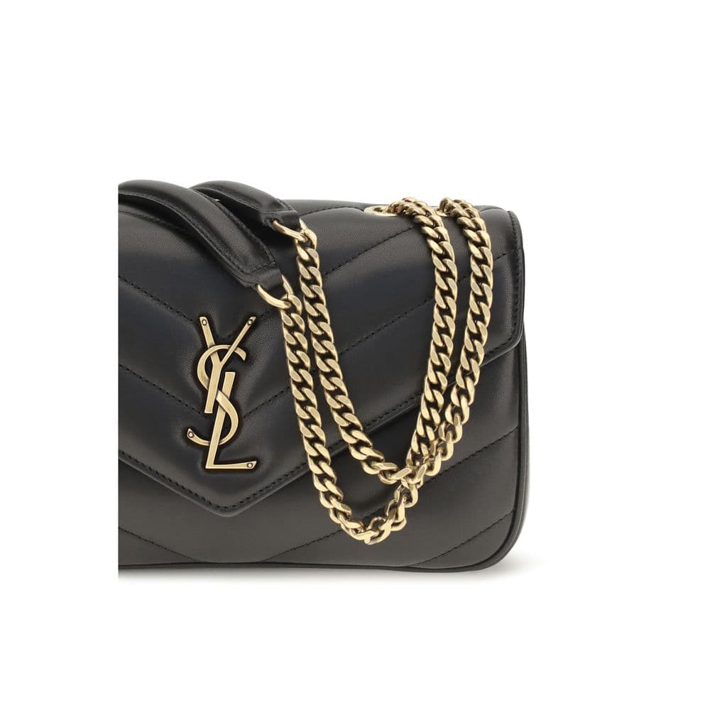 Saint Laurent Black Lamb Ovis Aries Aries Shoulder Bag - 4