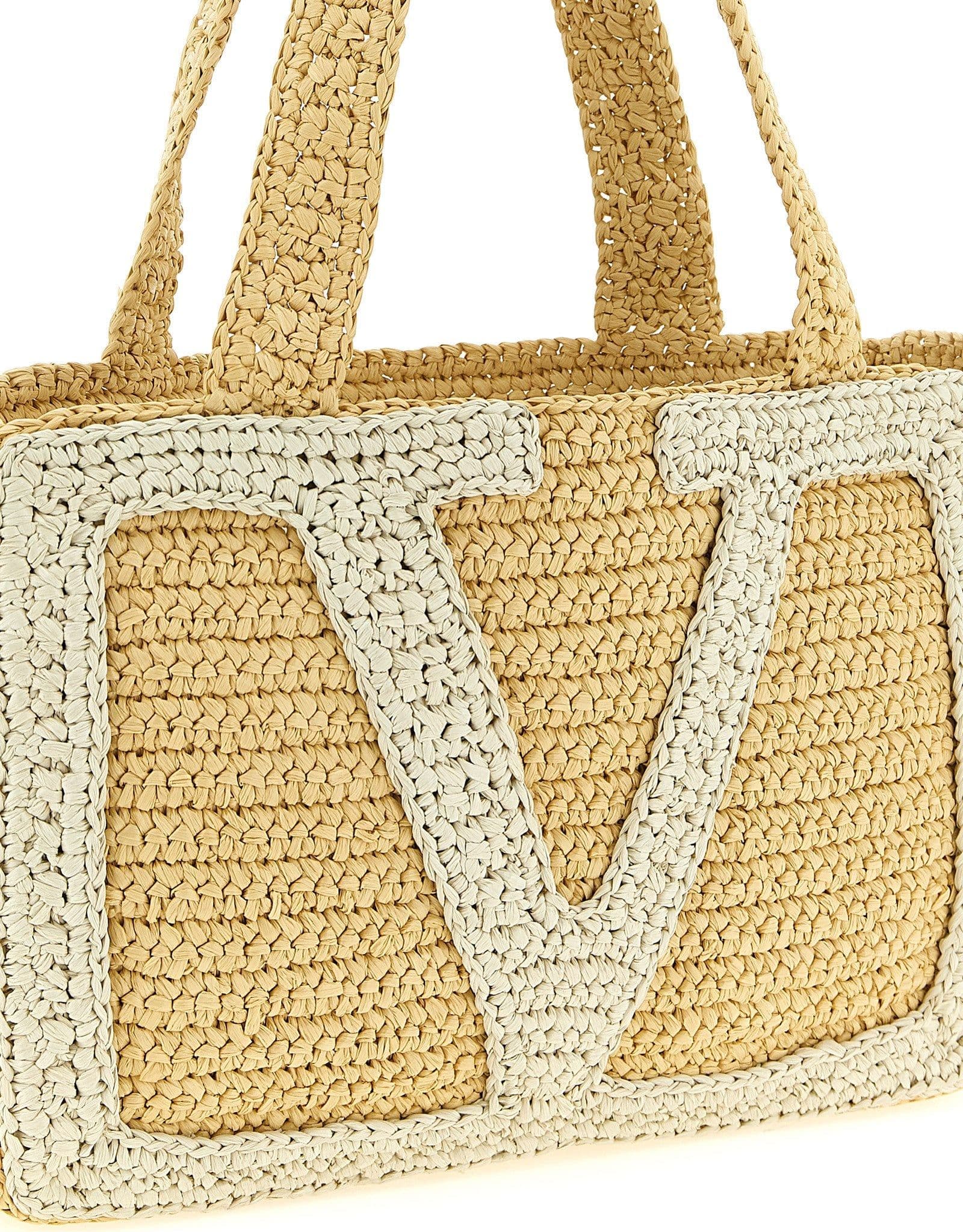 Valentino Garavani White Viscose Tote Bag - 3